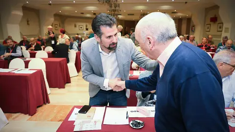 Luis Tudanca durante las jornadas "Jubilarse no es acabarse" organizadas por la UJP- UGT