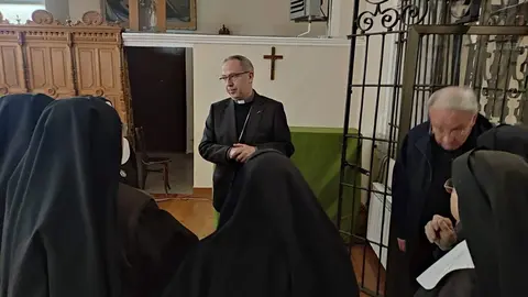 Eucaristía de despedida de las hermanas clarisas presidido por el obispo Fernando Valera. Fotografía: Diócesis de Zamora