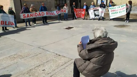 85 protesta de la Plataforma en Defensa de la Sanidad Pública de Sayago. Fotografía: CEDIDA