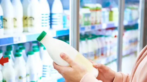 Fotografía de archivo de leche