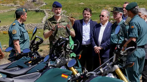 El Rey en su visita a Gredos