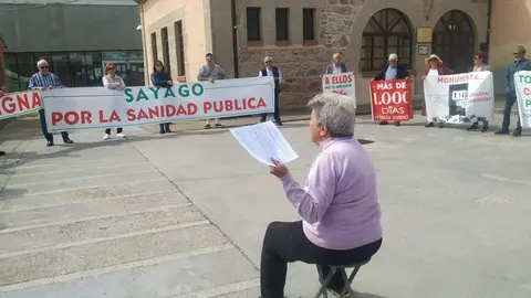 86 protesta de la Plataforma en Defensa de la Sanidad Pública de Sayago. Fotografía: CEDIDA