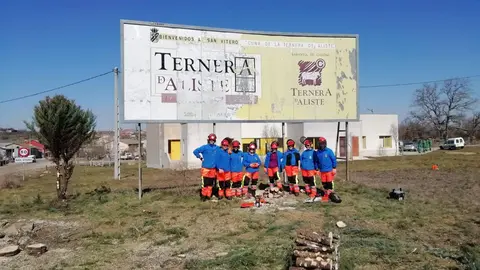 Trabajadores del Programa Mixto de Formación y Empleo del Ayuntamiento de San Vitero