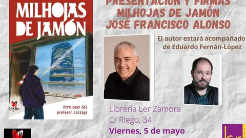 José Francisco Alonso presentará “Milhojas de jamón” en Ler Zamora
