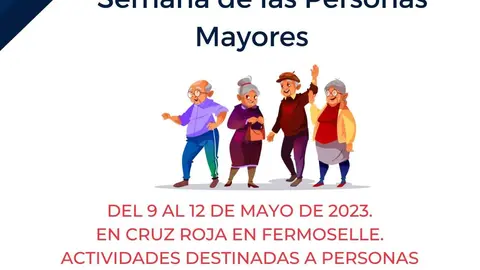 Cartel Semana de Mayores 2023