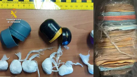 Parte del material incautado durante un operativo en la A-52