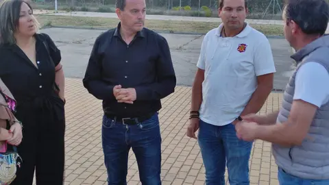 Francisco Requejo, durante su visita al barrio de Vista Alegre