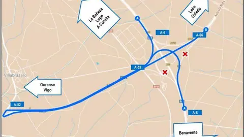 mapa carretera Benavente