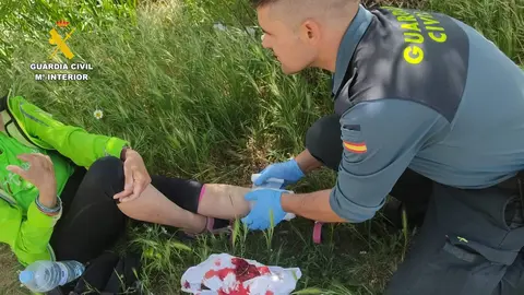 Nuevo ataque de perro a una peregrina italiana. Fotografía: Guardia Civil