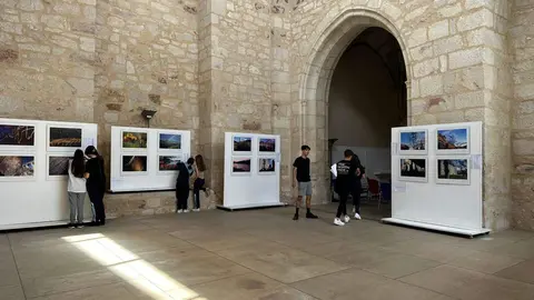 Alumnos del colegio Santísima Trinidad de Pinilla durante el escape room  por el Día de Europa. Fotografía: FRAH