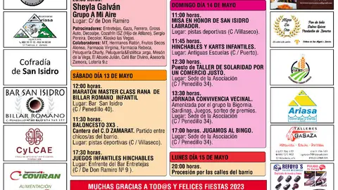 cartel fiestas san Isidro