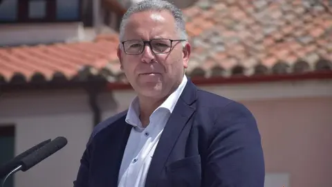 Jesús María Prada durante su primer meeting de campaña