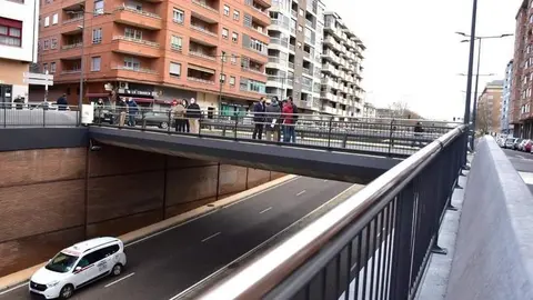 Puente de Cardenal Cisneros al paso de la N-630 por la capital zamorana