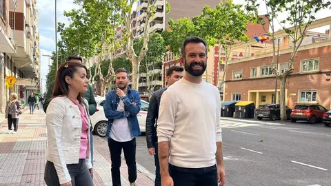 David Gago durante el anuncio de unos de sus proyectos de Gobierno para revitalizar la avenida Tres Cruces