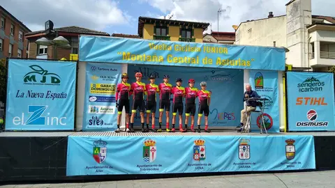 Daniel Uña, del Recambios Callejo, roza victoria en la Vuelta Montaña Central de Asturias