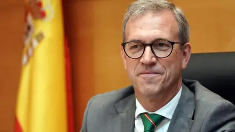 El consejero de Industria, Comercio y Empleo, Mariano Veganzones, comparece ante la Comisi?n de Econom?a y Hacienda de las Cortes de Castilla y Le?n para explicar el Proyecto de Ley de Presupuestos de la Comunidad para 2023 en lo referente a su departamento. Imagen de archivo
