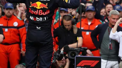 Max Verstappen celebra el triunfo en Mónaco. Imagen: Instagram oficial de Red Bull Racing