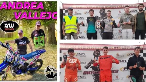 Imagen de los podios del equipo QMZamora