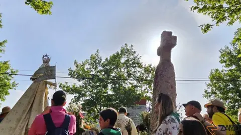 Virgen de la Concha crucero del Rey Don Sancho