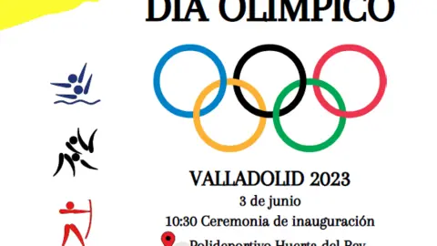 Cartel del Día Olímpico en Valladolid