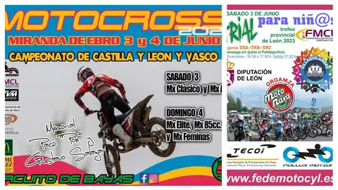 cartel de las competiciones del fin de semana