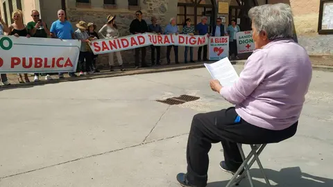 92 protesta de la Plataforma en Defensa de la Sanidad Pública de Sayago. Fotografía: CEDIDA