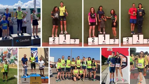 Los atletas del CD Zamora Corre Adarsa en las pruebas disputadas durante el pasado fin de semana