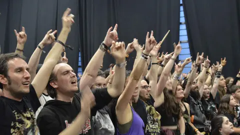 Público durante el concierto de Eluveitie