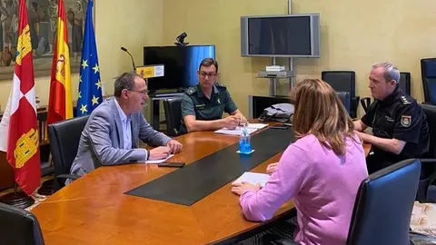 reunión de coordinación entre la Subdelegación del Gobierno en Zamora y las FCSE