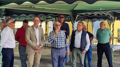 Félix González Ares junto a Ángel Blanco