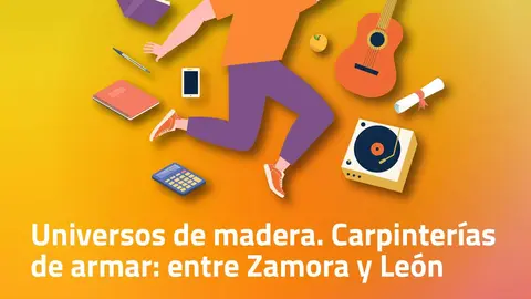 Cartel Universos de Madera