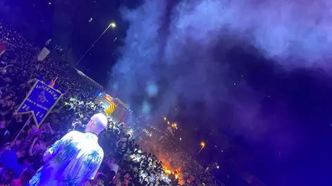 Hoguera de San Juan en Zamora desde el escenario de Selvatika Party Summer XL