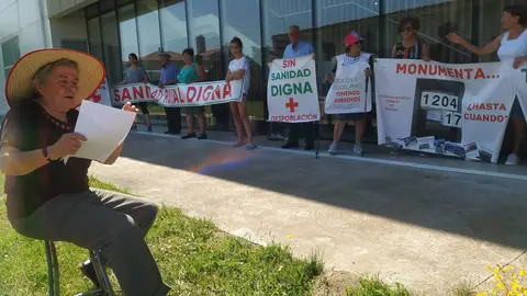 94 protesta de la Plataforma en Defensa de la Sanidad Pública de Sayago. Fotografía: CEDIDA