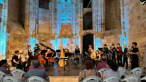 Concierto del Grupo de Música Contemporânea de Lisboa y del Conservatorio Profesional de Música "Miguel Manzano" de Zamora en el concierto en la FRAH. Fotografía: Fundación Rei Afonso Henriques