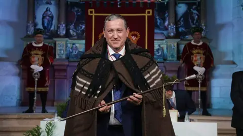 Javier Faúndez durante la investidura como nuevo presidente de la Diputación de Zamora. Fotografía: José Luis Leal