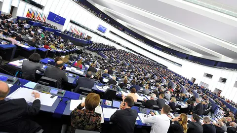 Illustration - Hemicycle in Strasbourg, during a plenary  session