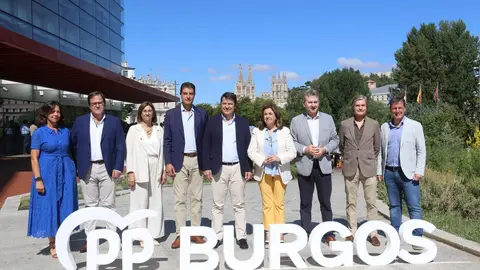 Mañueco durante el acto de presentación de las candidaturas al Congreso y Senado del PP de Burgos