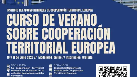 CARTEL CURSO COOPERACIÓN TERRITORIAL EUROPEA 10 Y 11 JULIO 2023