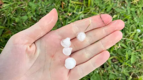 Granizo en el Tera