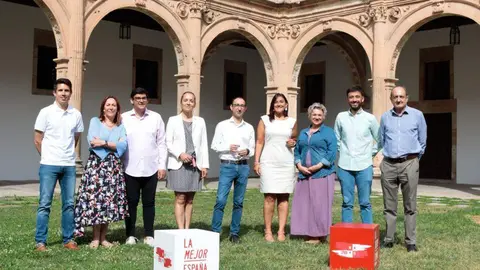Ana Sánchez durante la presentación de los candidatos del PSOE al Congreso y Senado por la provincia de Salamanca