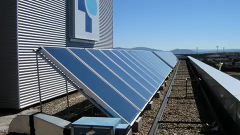 Placas solares en un hospital de la red SACYL