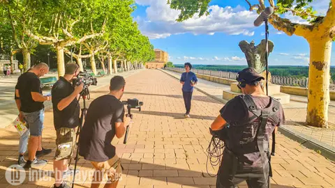Rodaje de Un País Mágico en Benavente. Fotografía: Interbenavente.es