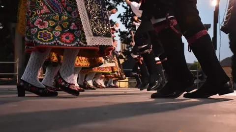 Baile tradicional. Imagen de archivo