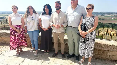 Juan García Gallardo durante su visita a Toro