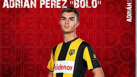 Anuncio del fichaje de Adrián Pérez. Imagen Zamora CF