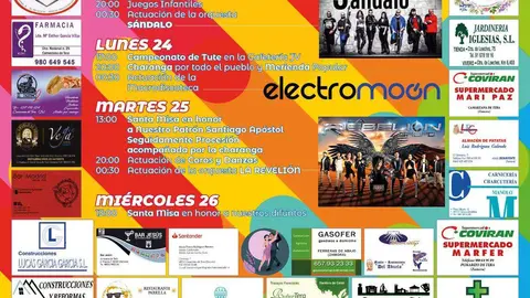 Cartel de fiestas Pumarejo de Tera