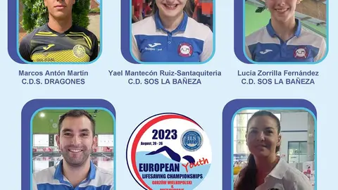 2023-07-24 IMAGEN Miembros de CyL en el Europeo de Salvamento y Socorrismo