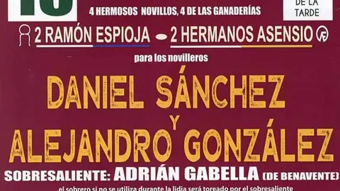 Cartel taurino Tábara