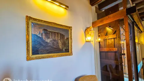 El cuadro del antiguo castillo ya preside la entrada al Parador de Turismo vía Interbenavente.es
