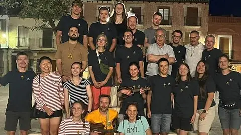 jóvenes peregrinos en Zamora